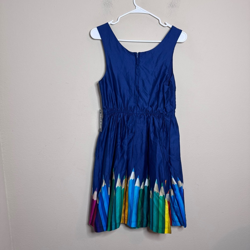 ModCloth Colored Pencils Rainbow Print Sleeveless Dress - Picture 9 of 12